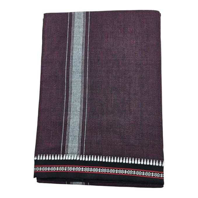 Men's Cotton Home Wear Handloom Dhoti's Color Dhoti l Kerala Thalapathi Border Single/Mundus | Men Temple Wear | Devotional Wear | Pure Cotton