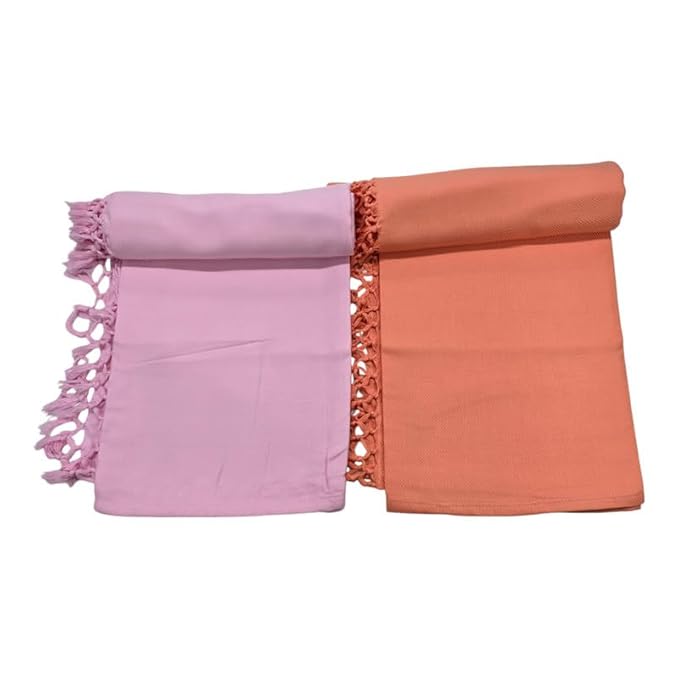 Bath Towels for Men | (30 X 65 CM, Large Size) Plush & Solid Pattern Towels  Bath Premium Plain Cotton Towels | Light Weight Turkish Style Str