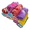 Soft Baby Face Towels – Pack of 12 | 25x25 cm | 400 GSM Super Absorbent & Skin-Friendly Washcloths for Kids, Women & Newborns | Multicolor Printed Handkerchief Set (Flower)