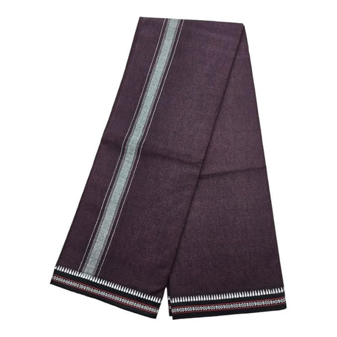 Men's Cotton Home Wear Handloom Dhoti's Color Dhoti l Kerala Thalapathi Border Single/Mundus | Men Temple Wear | Devotional Wear | Pure Cotton