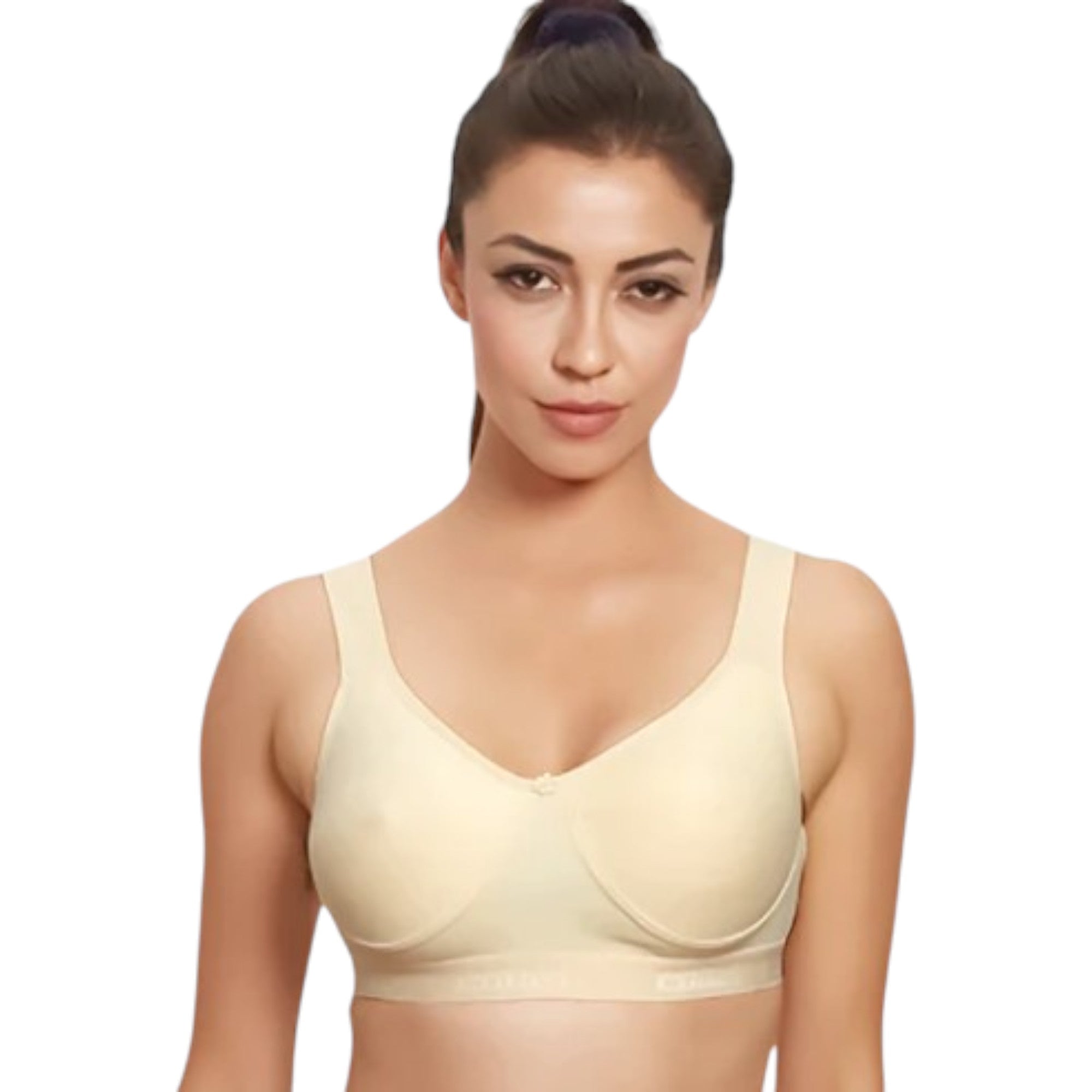 Prithvi Women T-Shirt Bra Non Wired Seamless Pushup - Seamless Cup, Full Coverage, Soft Cup for T-Shirt, Dress (Random Colours)