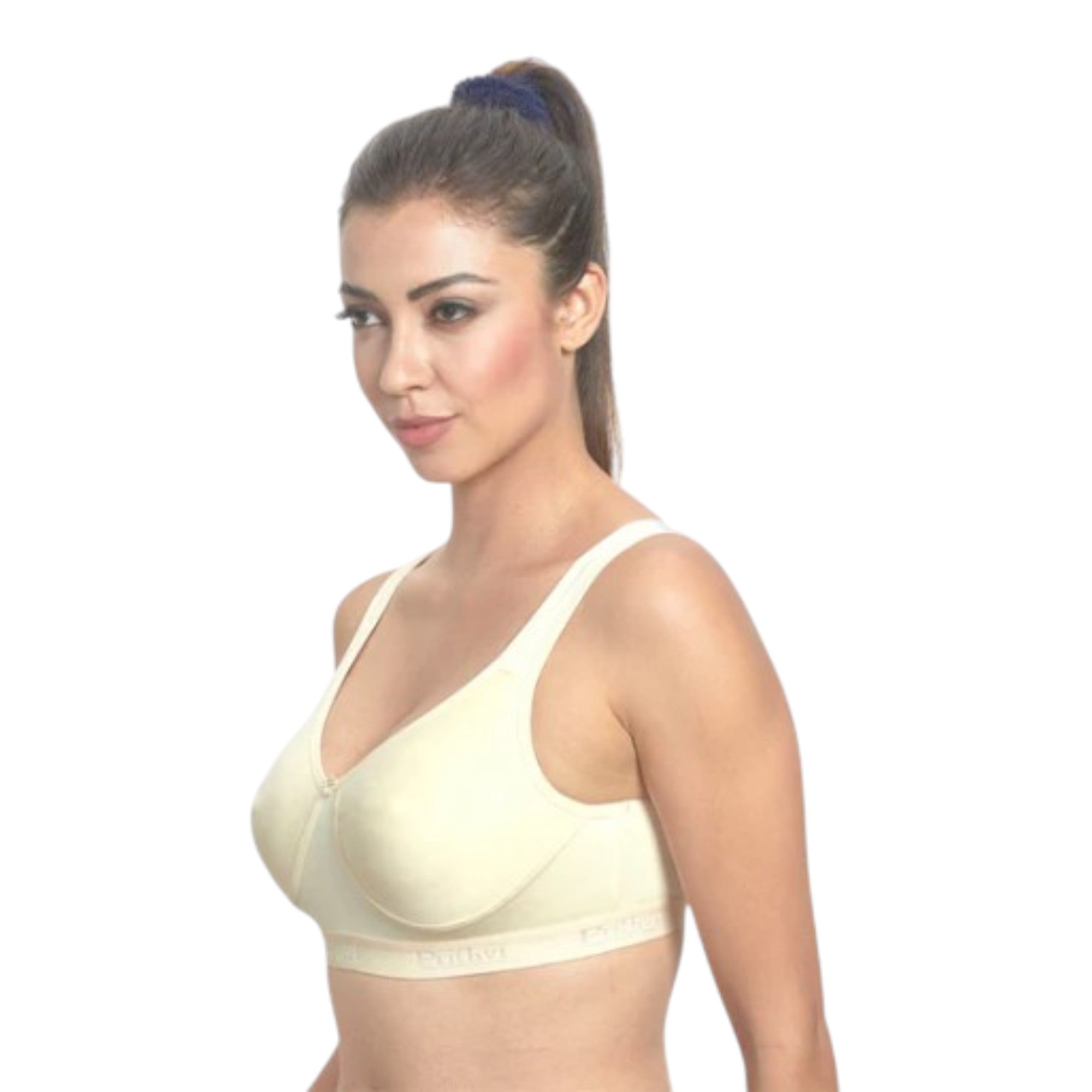 Prithvi Women T-Shirt Bra Non Wired Seamless Pushup - Seamless Cup, Full Coverage, Soft Cup for T-Shirt, Dress (Random Colours)