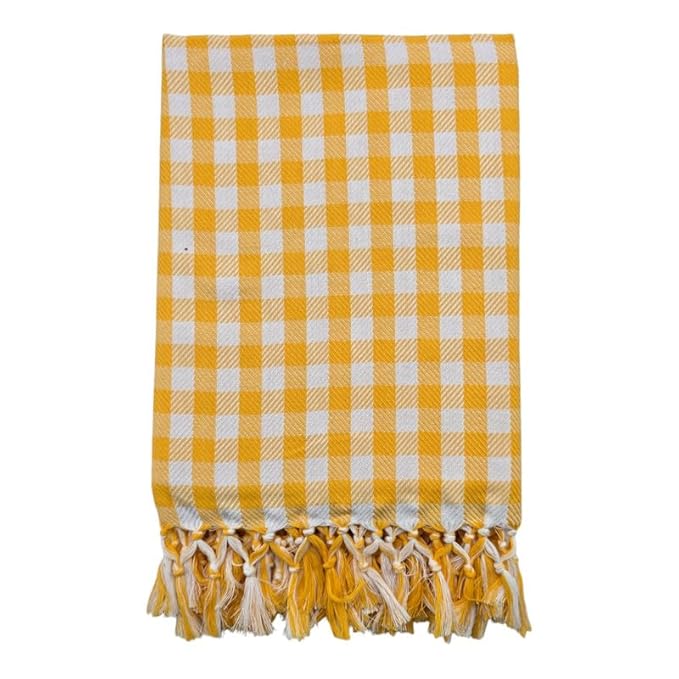 Bath Premium Cotton Towels | Light Weight Turkish Style Checks Bath Towels for Men | (30 X 65 CM, Large Size) Luxuriously Soft & Checks Pattern Towels