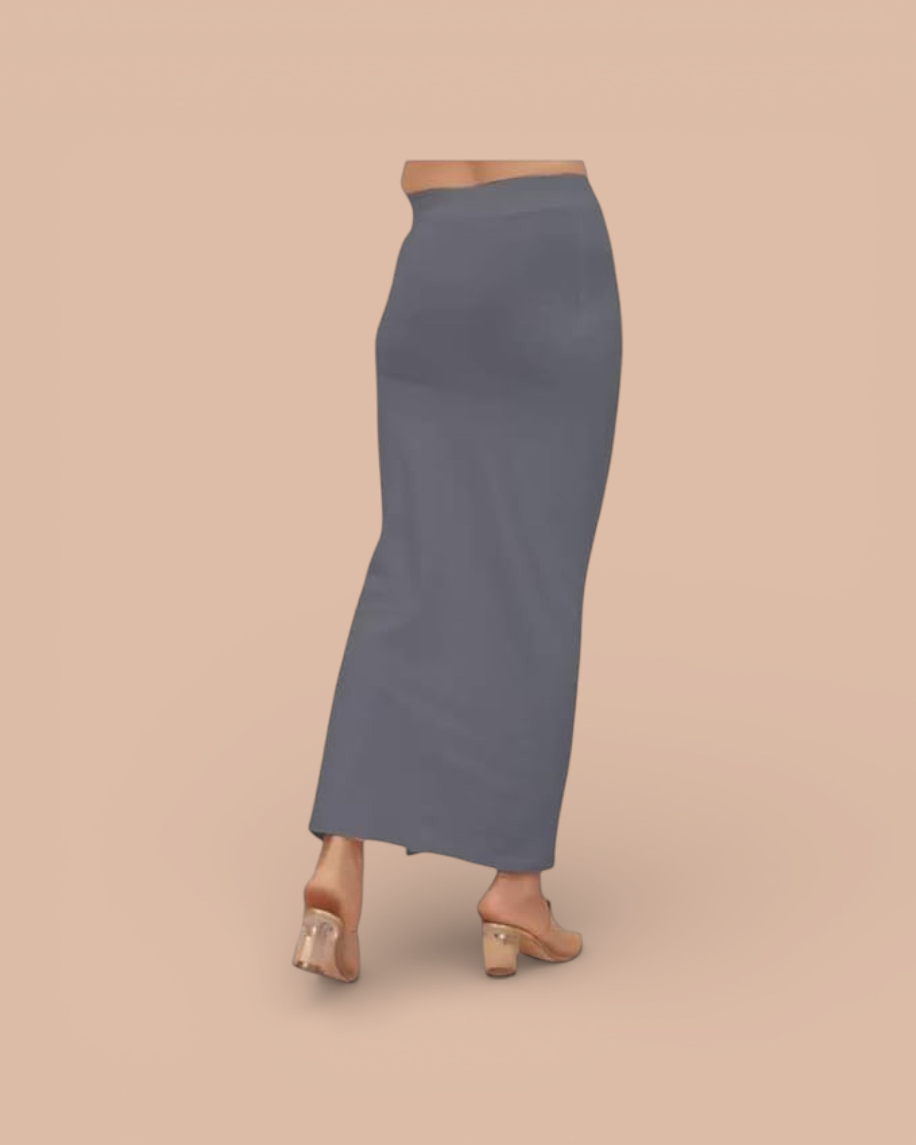 Blended Stretchable Saree Shapewear Petticoat, Skirts, Spandex Saree Shapewear for Women and Girl's Petticoat with Side Slit