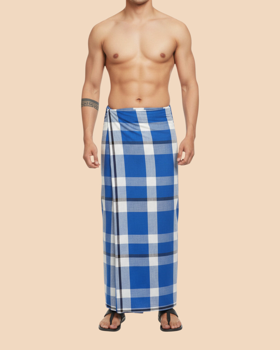 Men's Cotton Stitched Lungis - 2.10 MTR, Multicolor Lungi for Men, Assorted Checks Or Colours