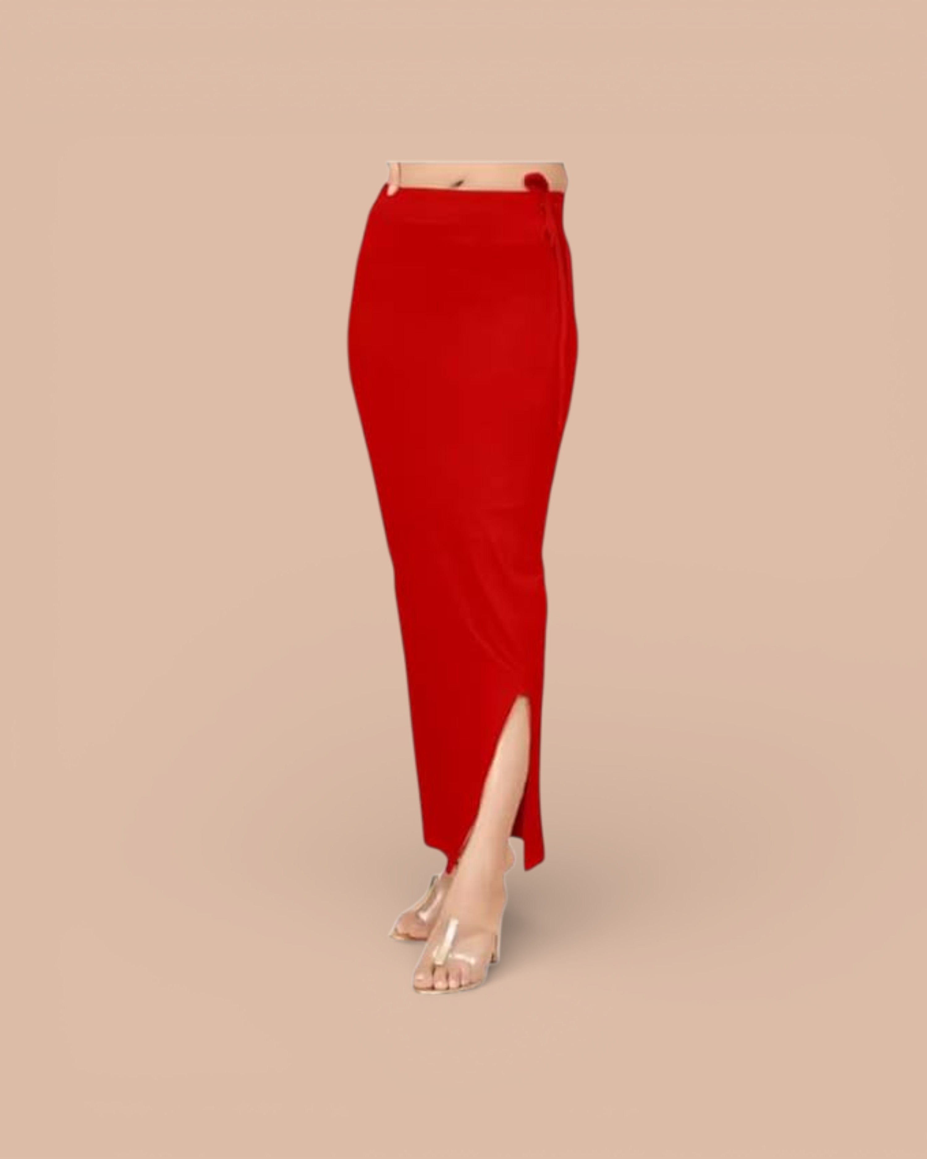 Blended Stretchable Saree Shapewear Petticoat, Skirts, Spandex Saree Shapewear for Women and Girl's Petticoat with Side Slit