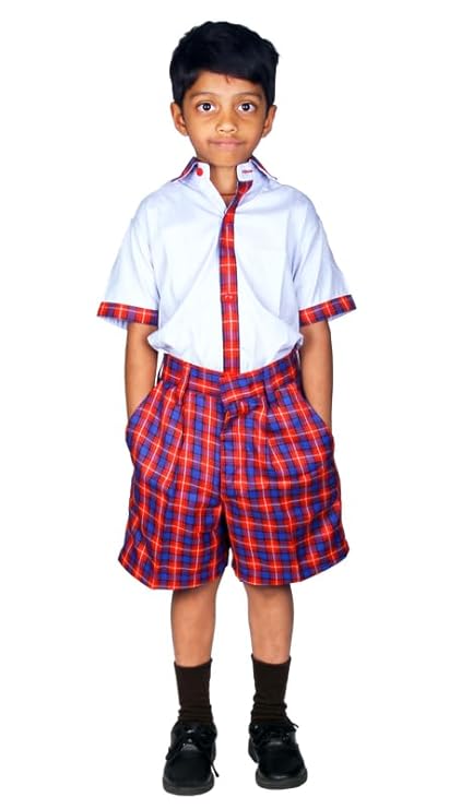 School Uniform for kids | Formal Uniform Shirts for Boys/Girls | Readymade Stitched Shirt for Students |  HALF SHIRT |