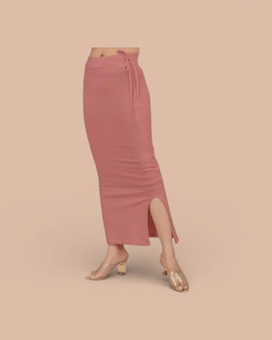 Blended Stretchable Saree Shapewear Petticoat, Skirts, Spandex Saree Shapewear for Women and Girl's Petticoat with Side Slit