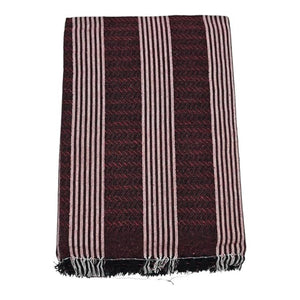 Single Size Pure Cotton Blanket for Daily Use | Soft Light-Weight Bed Blanket | Throw and Fancy Design Blanket for All Weather (60 X 90 Inch, Multicolor Stripes)