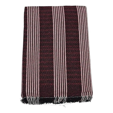 Single Size Pure Cotton Blanket for Daily Use | Soft Light-Weight Bed Blanket | Throw and Fancy Design Blanket for All Weather (60 X 90 Inch, Multicolor Stripes)