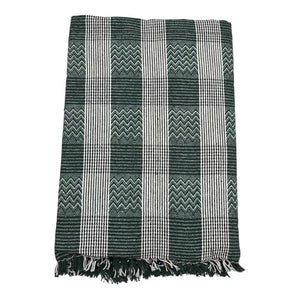 Single Size Pure Cotton Blanket/Solapur Chaddar/Cotton Bedsheet for All Weather Daily use Checkered Multicolor Family Pack (60x90 inches -)