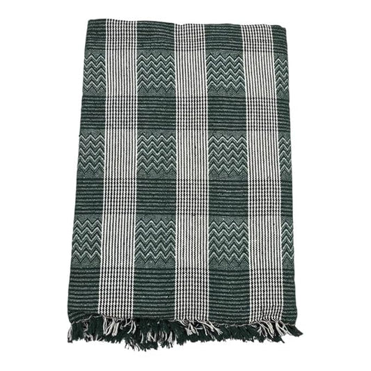 Single Size Pure Cotton Blanket/Solapur Chaddar/Cotton Bedsheet for All Weather Daily use Checkered Multicolor Family Pack (60x90 inches -)