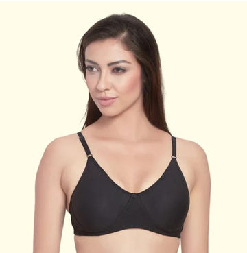 Prithvi Rosni Bra Seamless Cup Full Coverage | Wire Free | Pack of 3 | White ,Black & Skin |