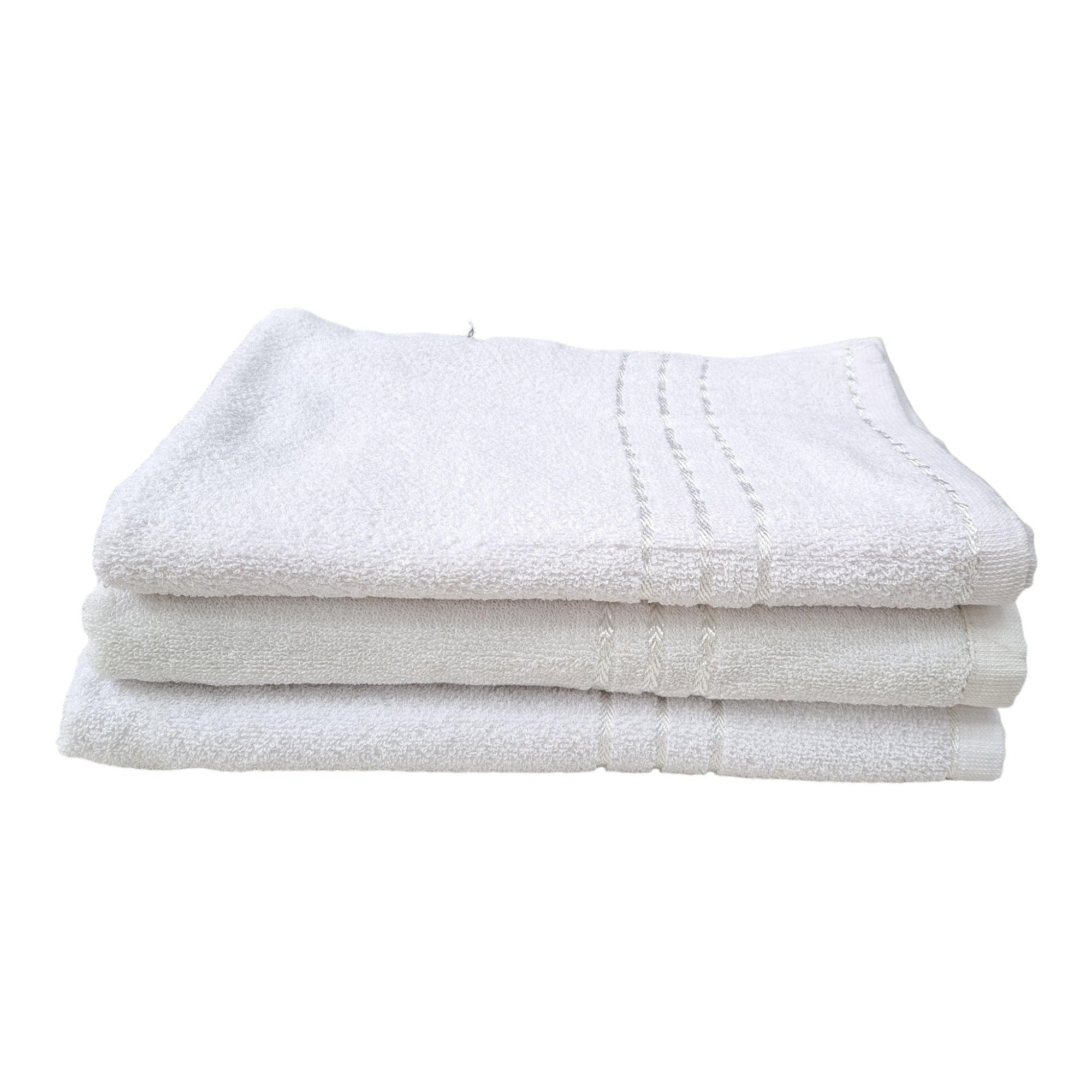 Cotton 400 GSM Large Size White Bath Towel for Hotel, Men, Women, Unisex, Kids, Soft and Absorbent (55 inch x 27 inch or 140 cm x 70 cm, 3 Piece, White)