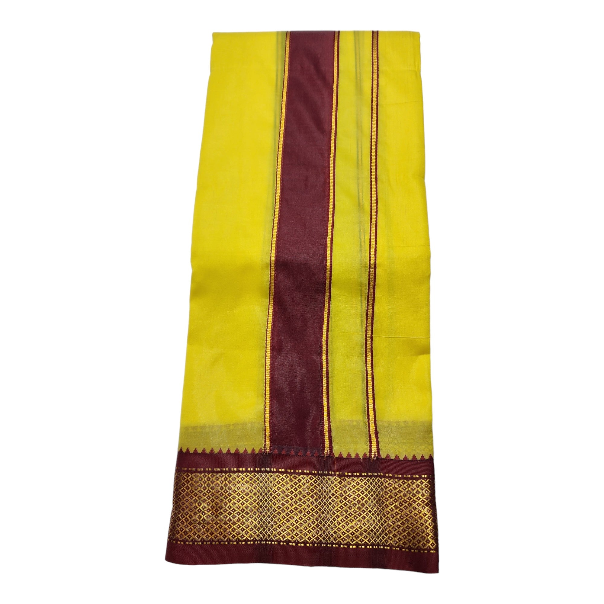 South Indian Art Silk Dhoti, Traditional dhoti Towel Set, 4 Meter Dhoti 2.25 Meter