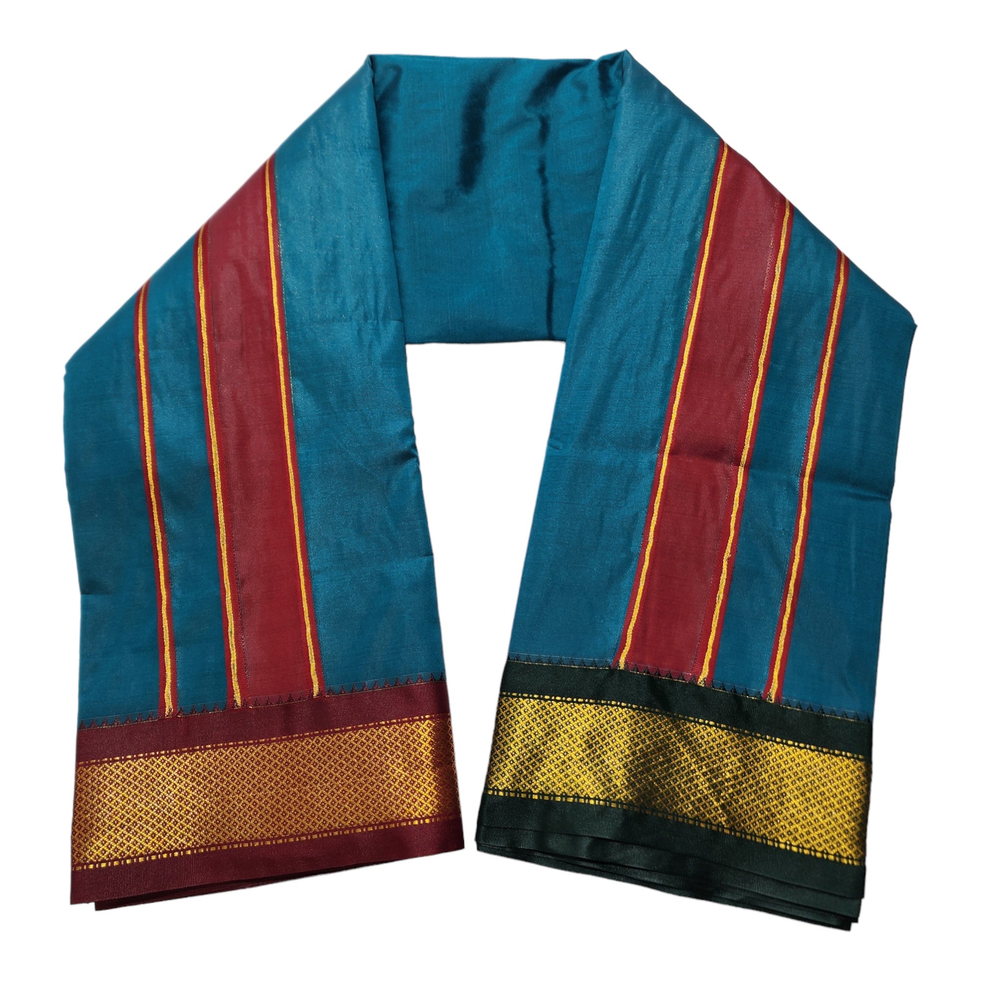 South Indian Art Silk Dhoti, Traditional dhoti Towel Set, 4 Meter Dhoti 2.25 Meter