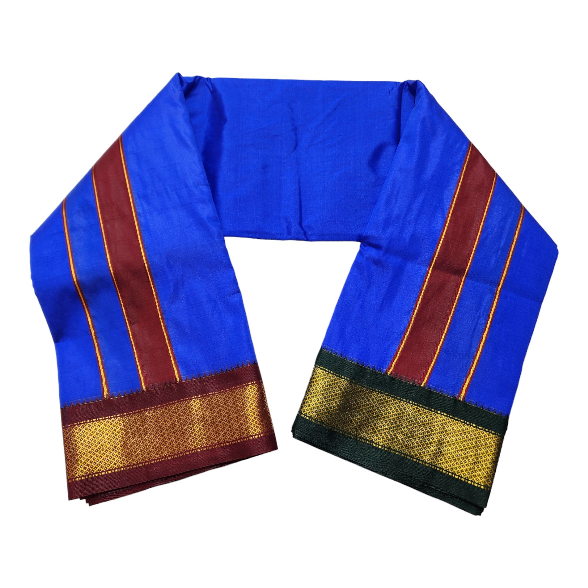 South Indian Art Silk Dhoti, Traditional dhoti Towel Set, 4 Meter Dhoti 2.25 Meter