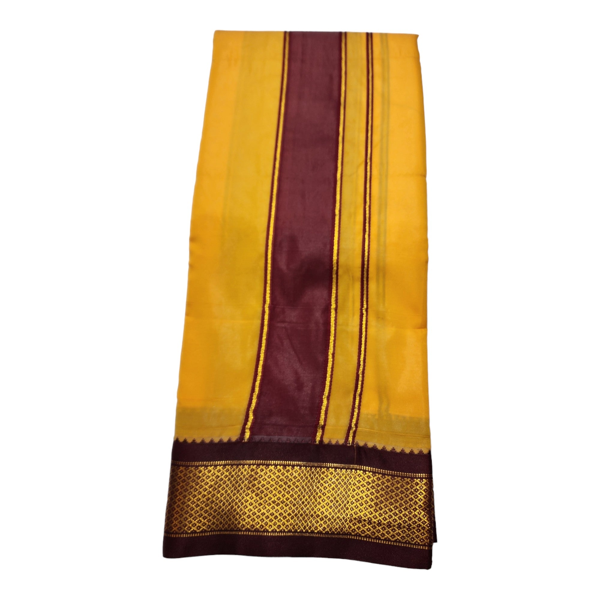 South Indian Art Silk Dhoti, Traditional dhoti Towel Set, 4 Meter Dhoti 2.25 Meter