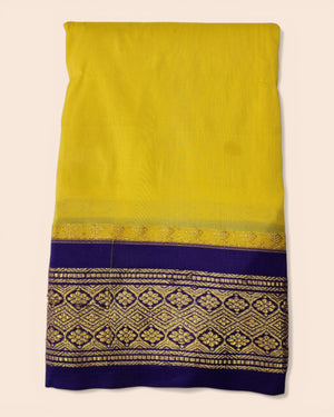 Om Skathi Amman Saree, Cut Butta Pattu Devi Dress/Deity Dress, Contrast Border Women Swamy Saree, Without Blouse