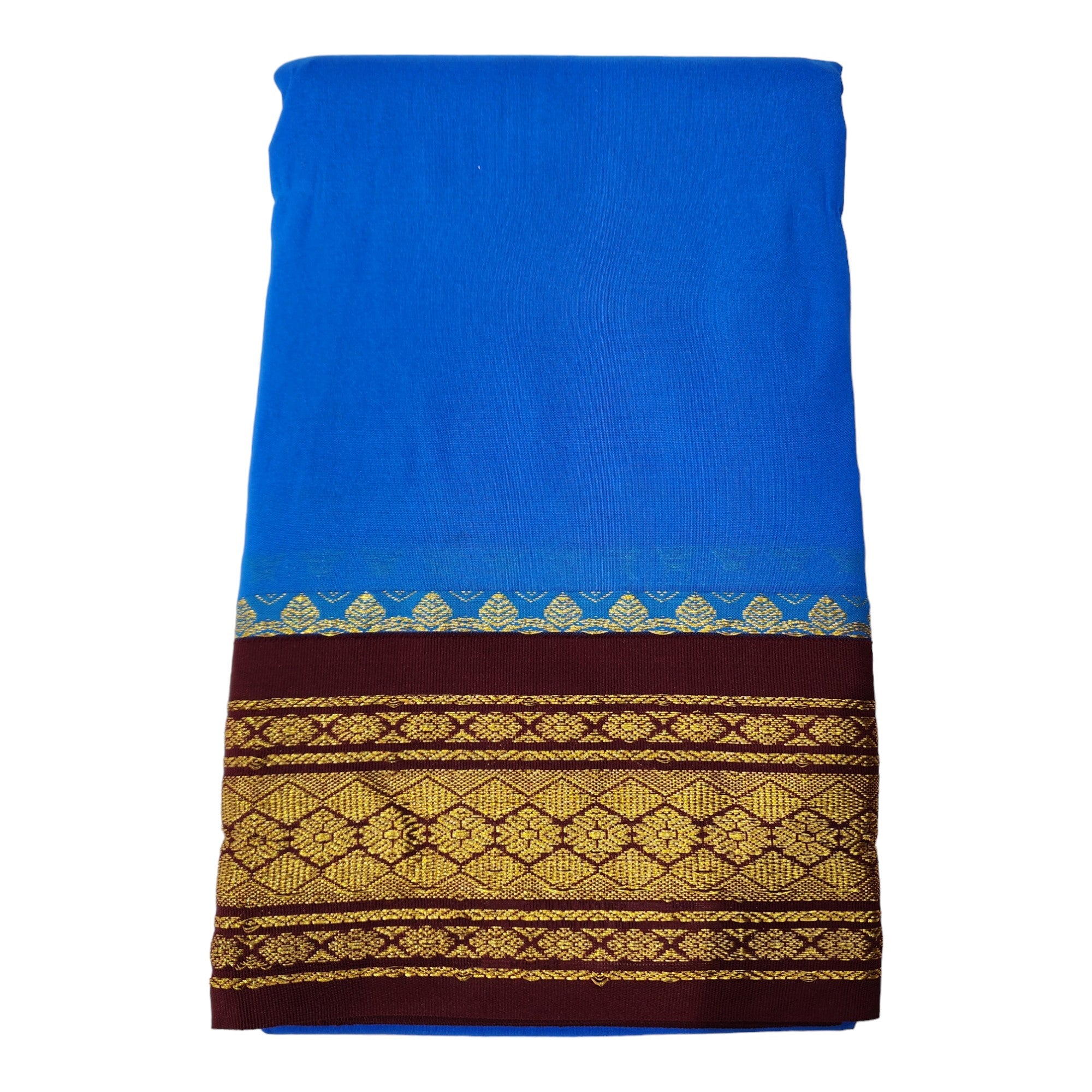 Om Skathi Amman Saree, Cut Butta Pattu Devi Dress/Deity Dress, Contrast Border Women Swamy Saree, Without Blouse