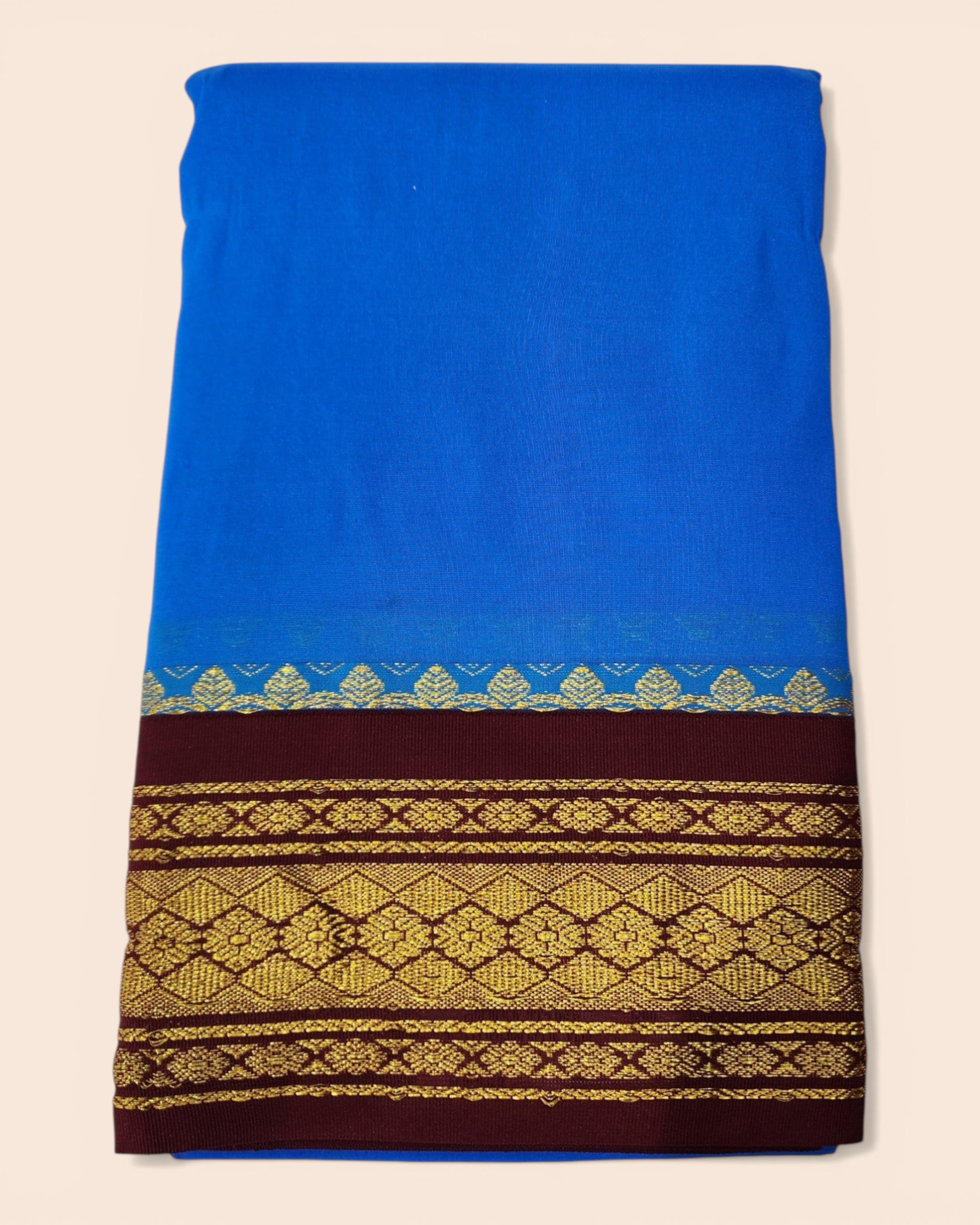 Om Skathi Amman Saree, Cut Butta Pattu Devi Dress/Deity Dress, Contrast Border Women Swamy Saree, Without Blouse