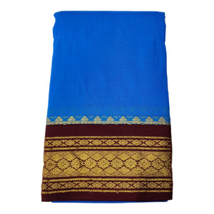 Om Skathi Amman Saree, Cut Butta Pattu Devi Dress/Deity Dress, Contrast Border Women Swamy Saree, Without Blouse 5 Mts