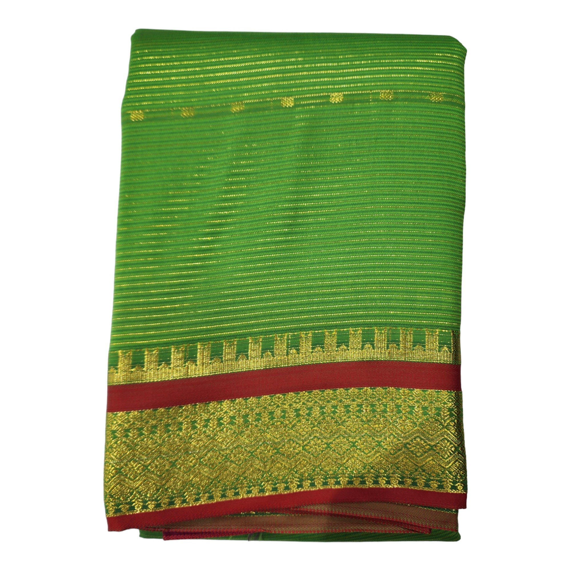 Om Skathi Amman Saree 6 Yards Cut Butta Pattu Devi Dress/Deity Dress Saree Contrast Border,Women Swamy Saree