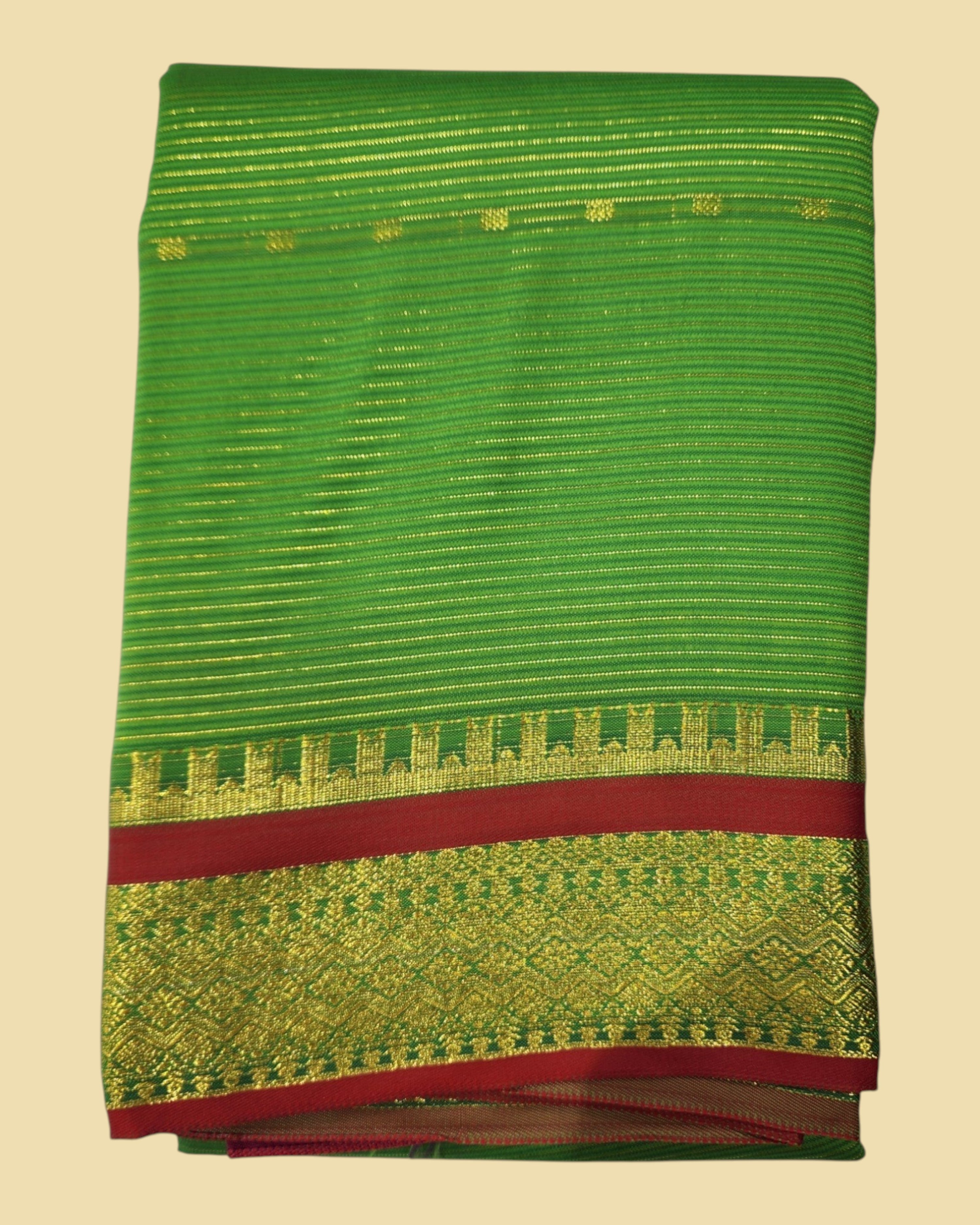 Om Skathi Amman Saree 6 Yards Cut Butta Pattu Devi Dress/Deity Dress Saree Contrast Border,Women Swamy Saree