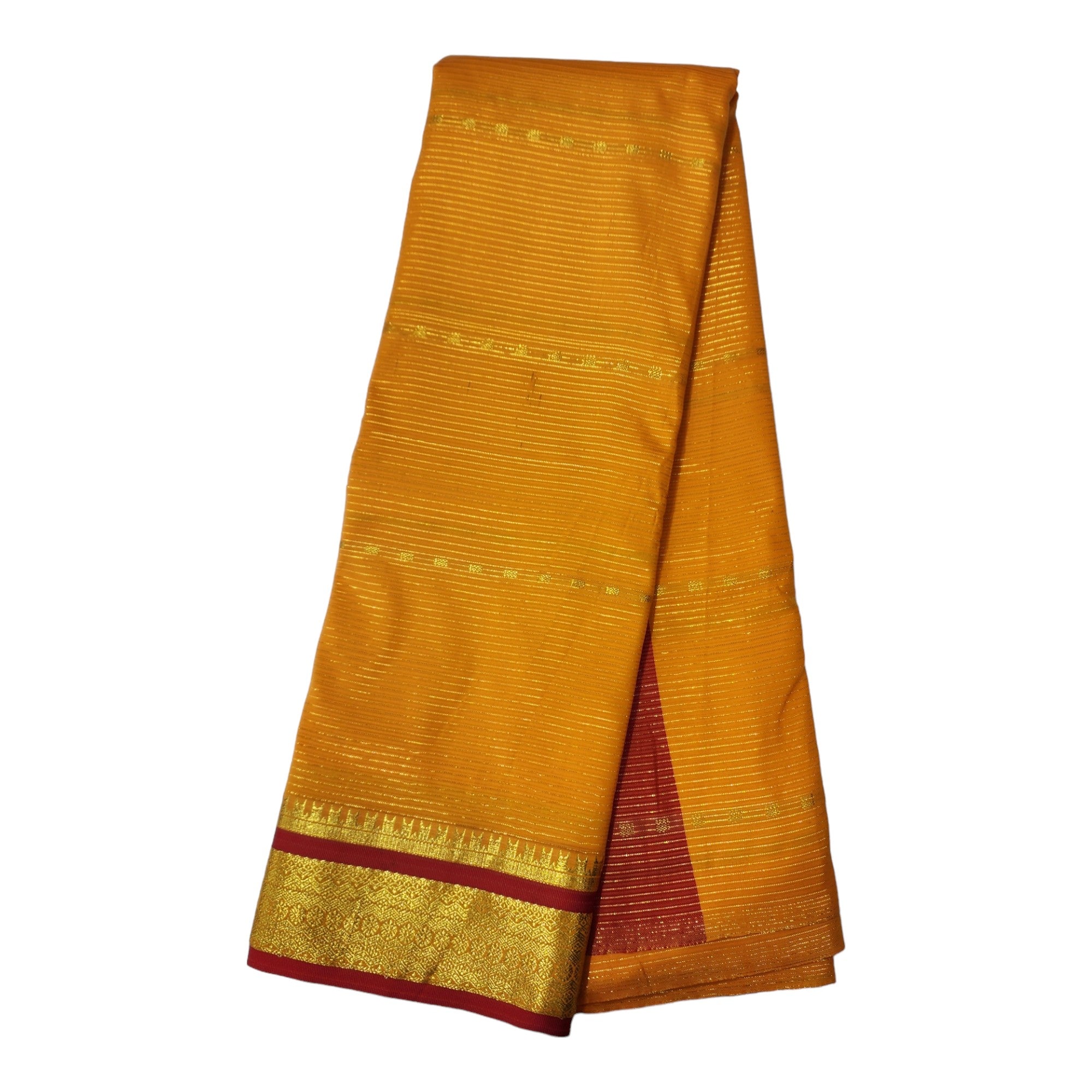 Om Skathi Amman Saree 6 Yards Cut Butta Pattu Devi Dress/Deity Dress Saree Contrast Border,Women Swamy Saree