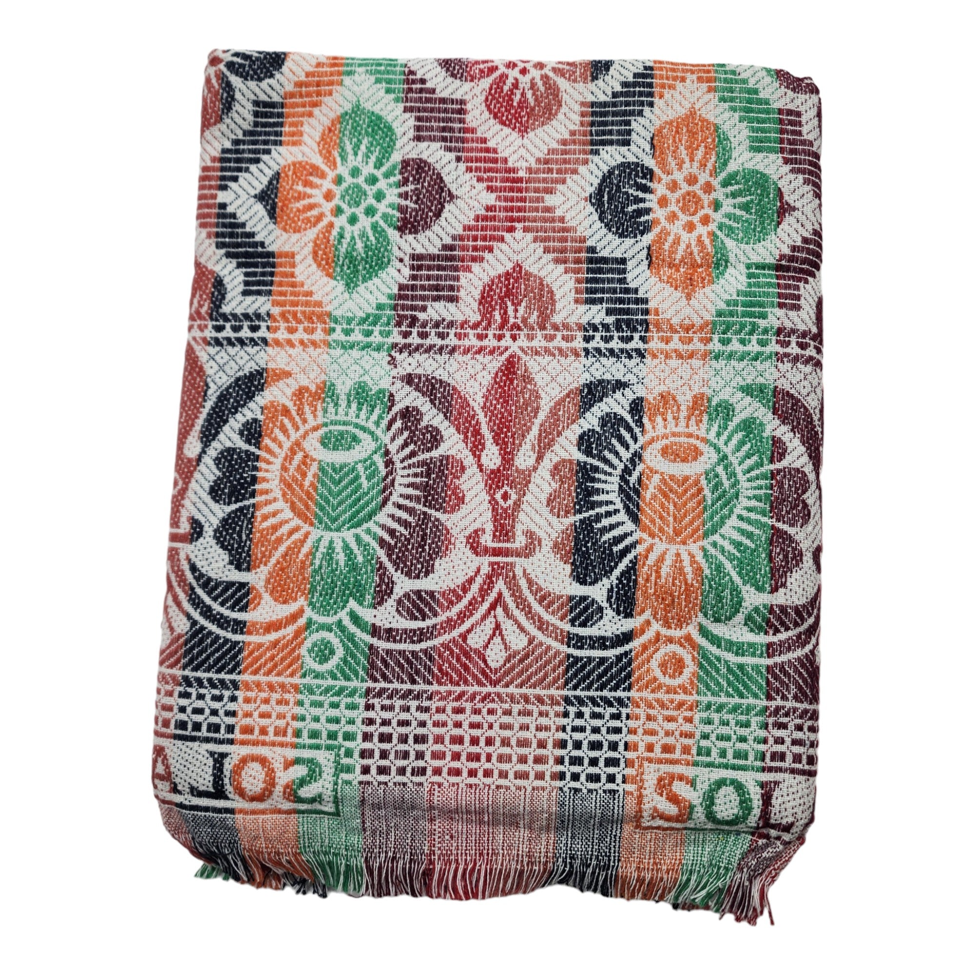 Cotton Single Size 300 TC Solapur Chaddar Blanket, Multy Colour, Pack of 1, Skinfriendly