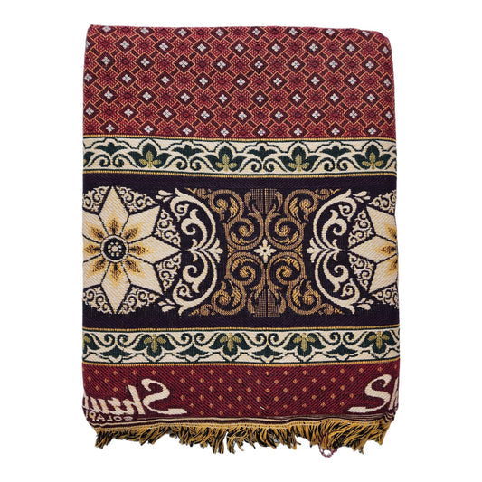 AMBIKA Stores Cotton 300 TC SOLAPUR CHADDAR Blanket (60" X 90"_ Multicolor) (Pack of 1 SET TO  5 SETS) Used As Blanket, BedSheet and Travel