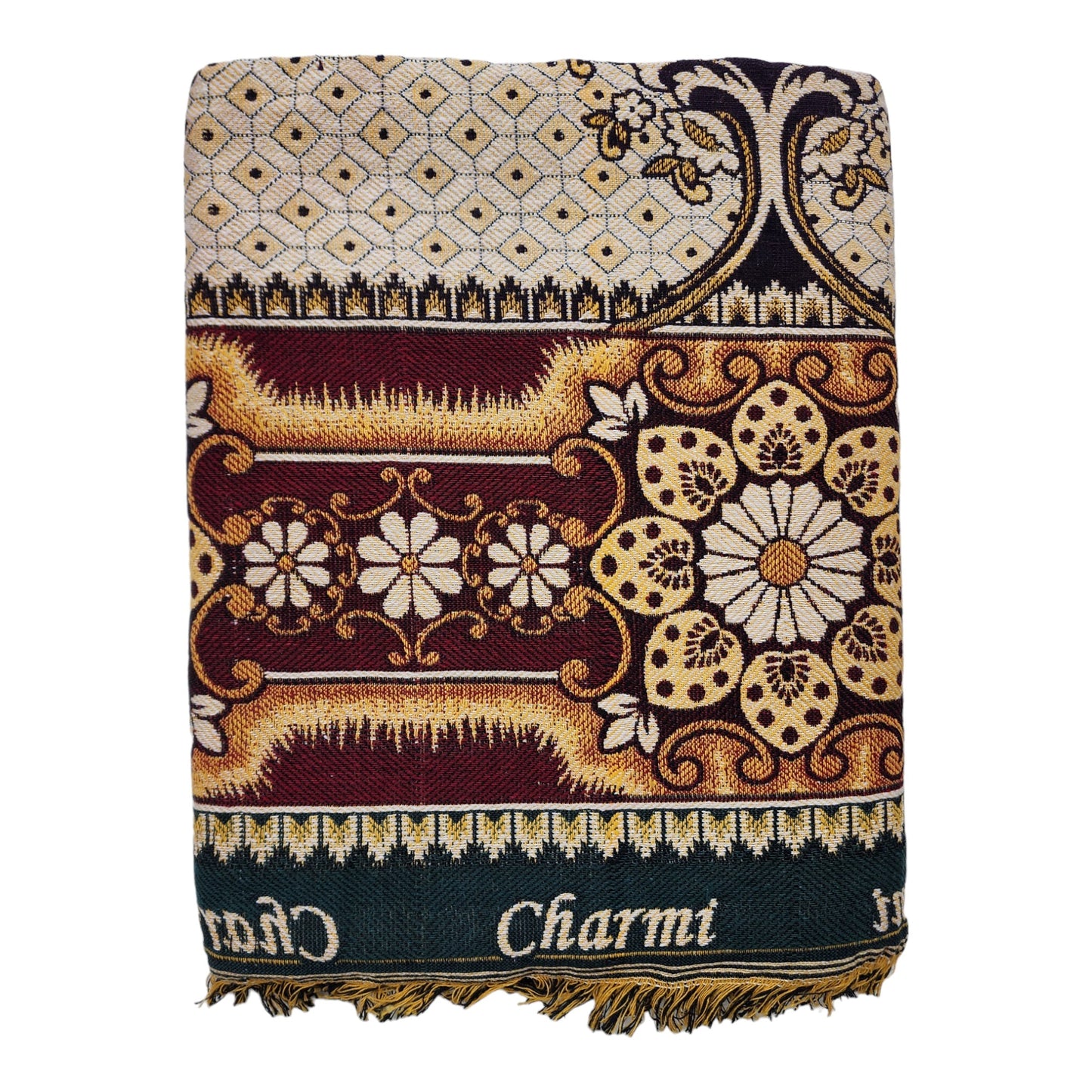 AMBIKA Stores Cotton 300 TC SOLAPUR CHADDAR Blanket (60" X 90"_ Multicolor) (Pack of 1 SET TO  5 SETS) Used As Blanket, BedSheet and Travel