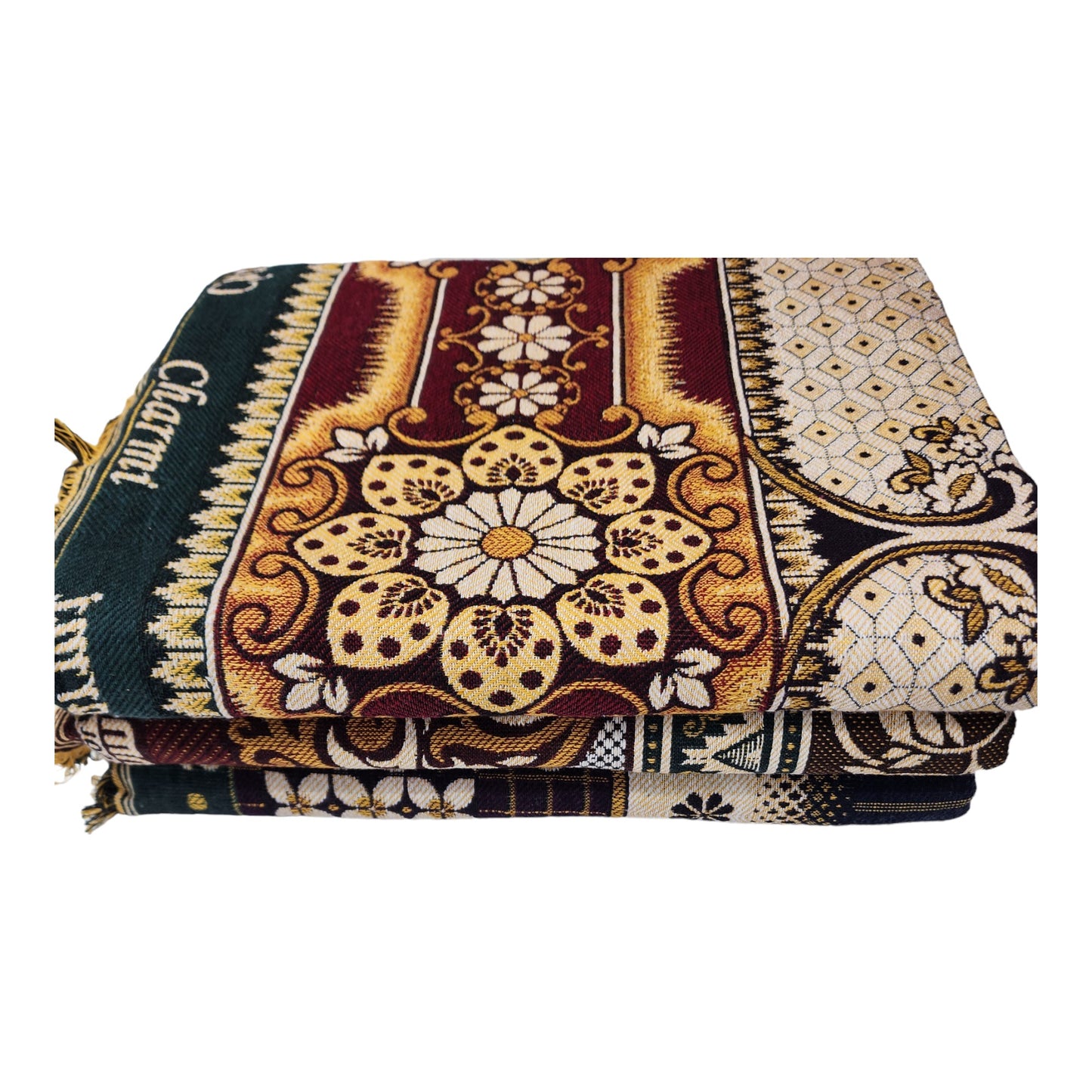 AMBIKA Stores Cotton 300 TC SOLAPUR CHADDAR Blanket (60" X 90"_ Multicolor) (Pack of 1 SET TO  5 SETS) Used As Blanket, BedSheet and Travel