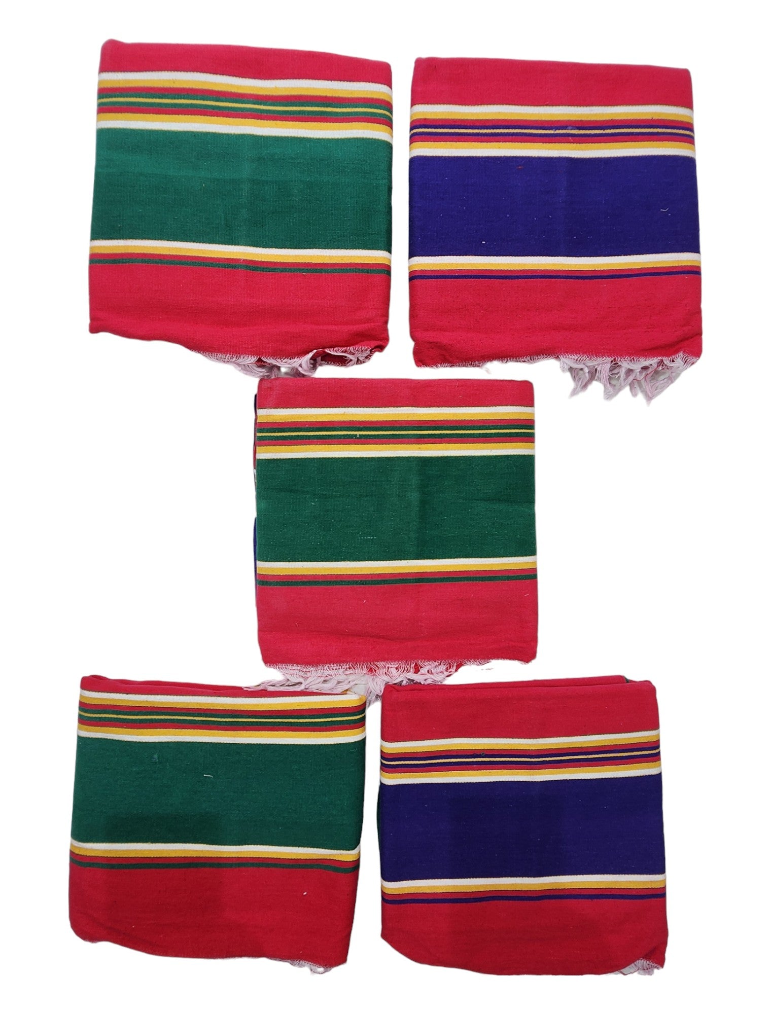 Bhavani Solapuri Cotton Carpet Jamakkalam/Carpet/Rug/Yoga mat/Galicha/Dari/Satranji/Multicolour (40 x 78 inches 3.3' x 6.5' Feet) 5pcs