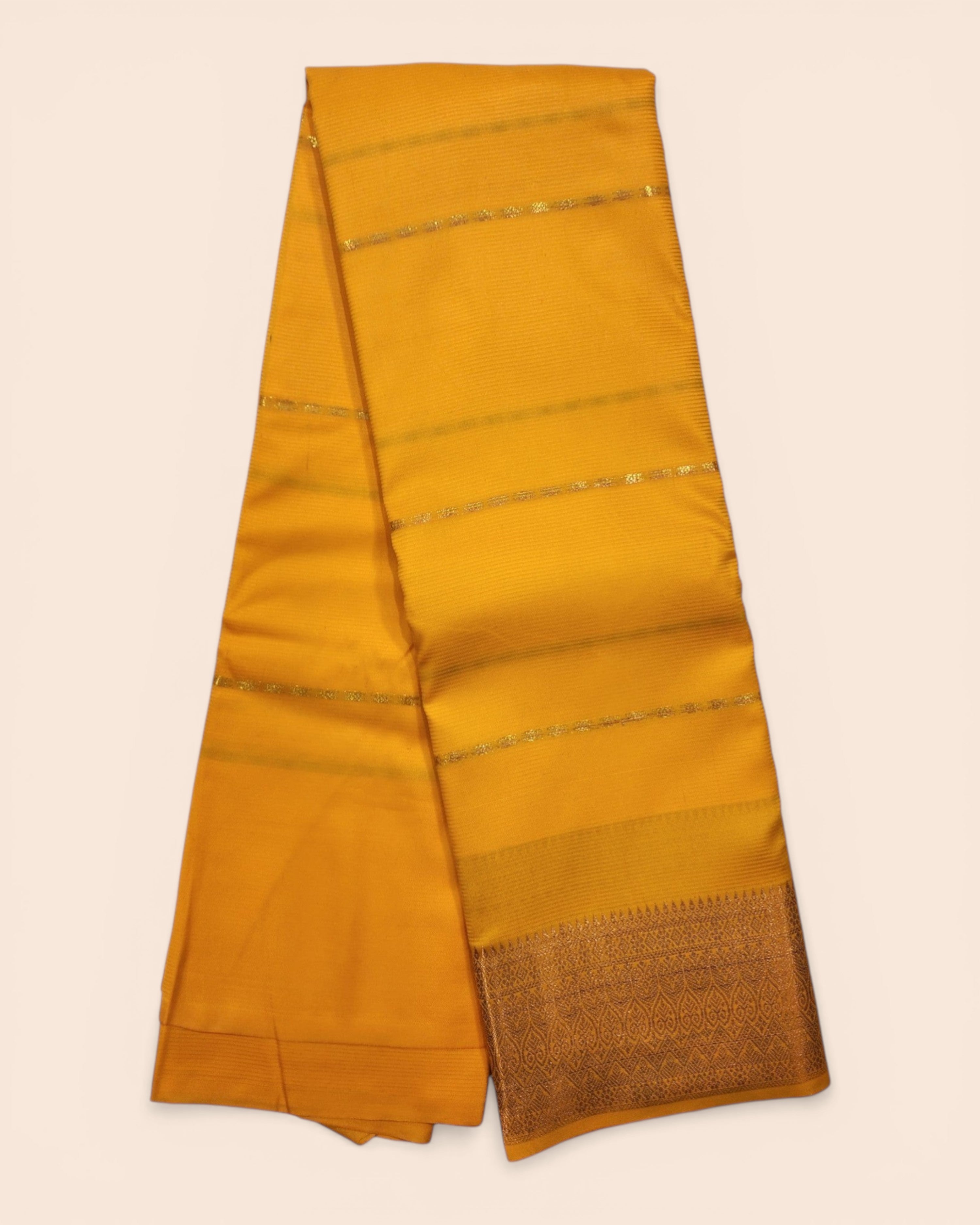 Amman Saree Cut Butta Pattu Devi Dress/Deity Dress, Om Skathi Saree, Temple Border Swamy Saree (6 Yards )