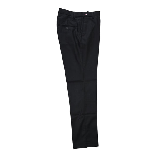 Maty Black Formal Trouser for Mens, Readymade Stitched Full Pant, Pleat-Front Formal Trousers Pants Regular Fit for Men