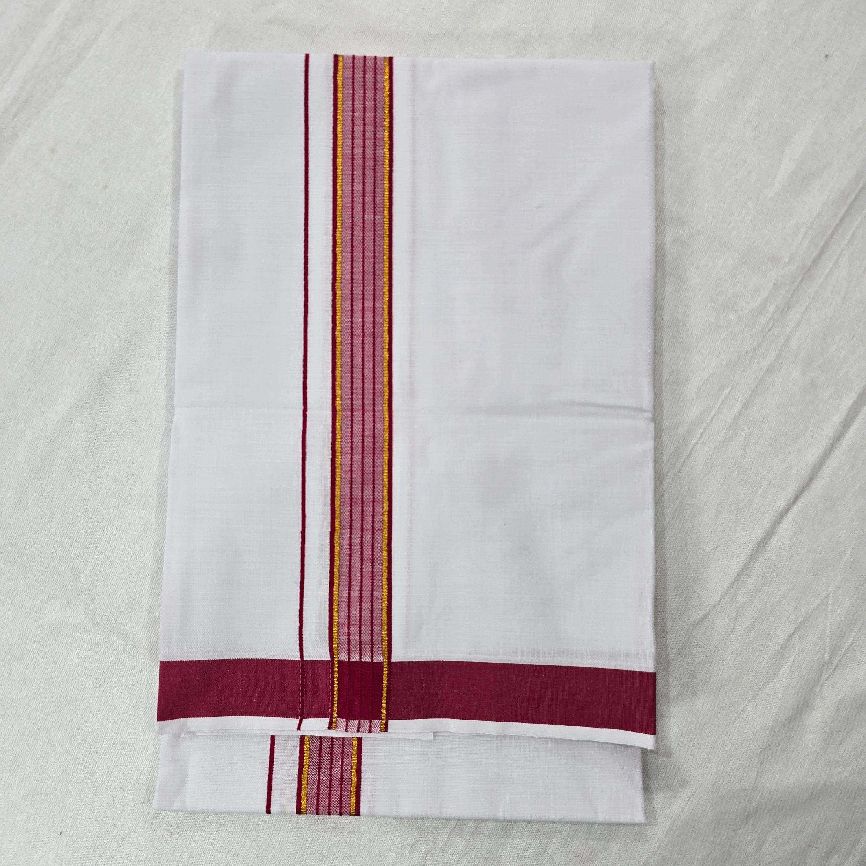 Combo of Shirt and Dhoti | Traditional Wedding Set for Men -  Deep Magenta