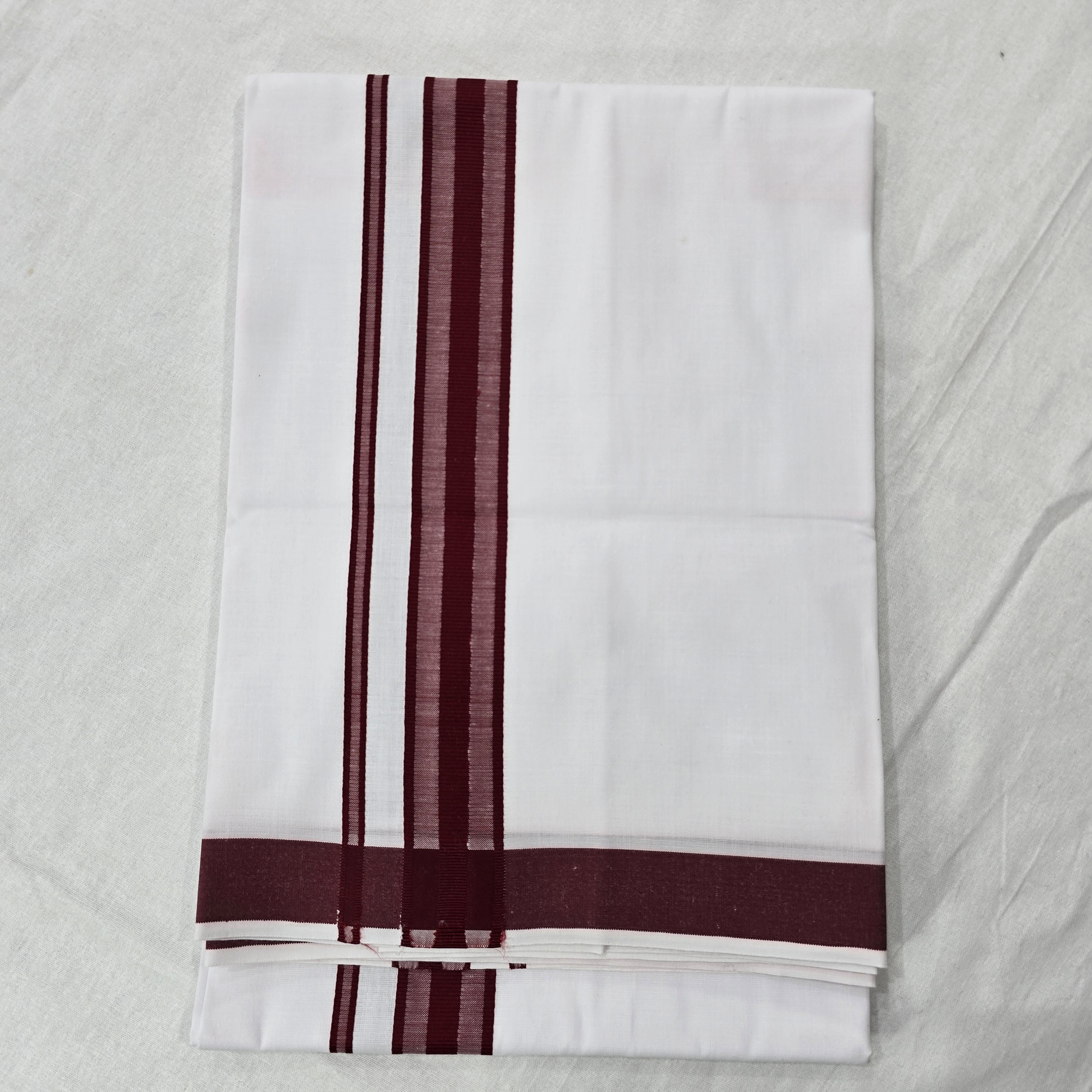 Combo of Shirt and Dhoti | Traditional Wedding Set for Men -  dark red
