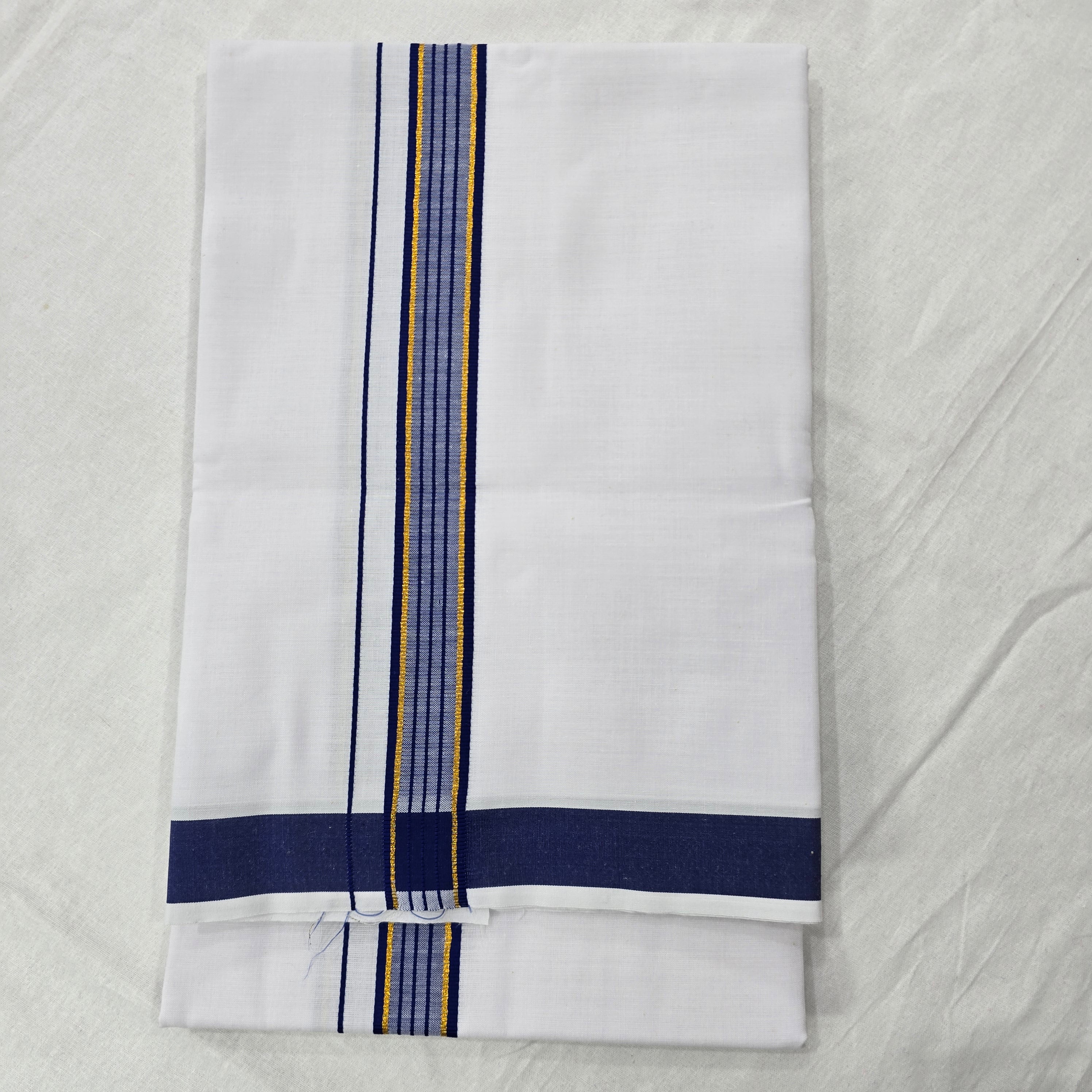 Combo of Shirt and Dhoti | Traditional Wedding Set for Men -  Dark blue