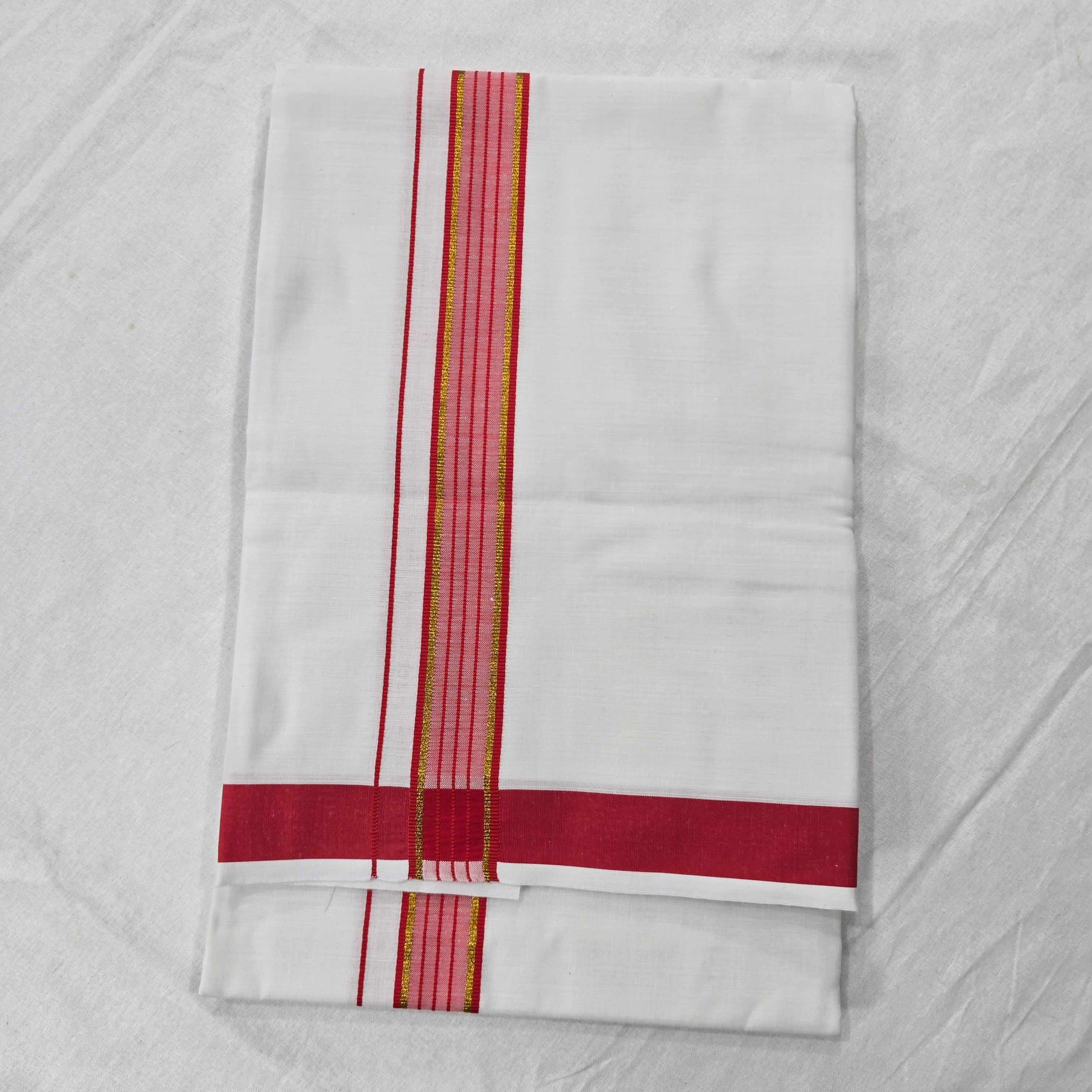 Combo of Shirt and Dhoti | Traditional Wedding Set for Men -  Red