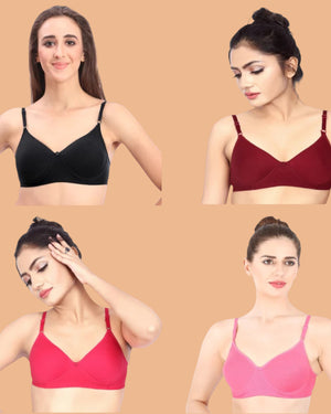 Prithvi Ayathi Pad Bra I Every Day I  Padded Bra  (Random Colours)