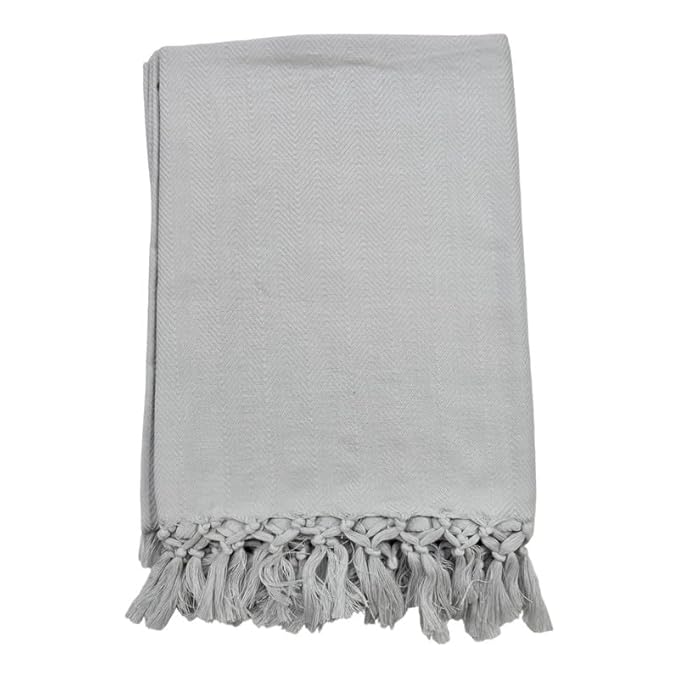 Bath Premium Plain Cotton Towels | Light Weight Turkish Style Stripe Bath Towels for Men | (30 X 65 CM, Large Size) Plush & Solid Pattern Towels