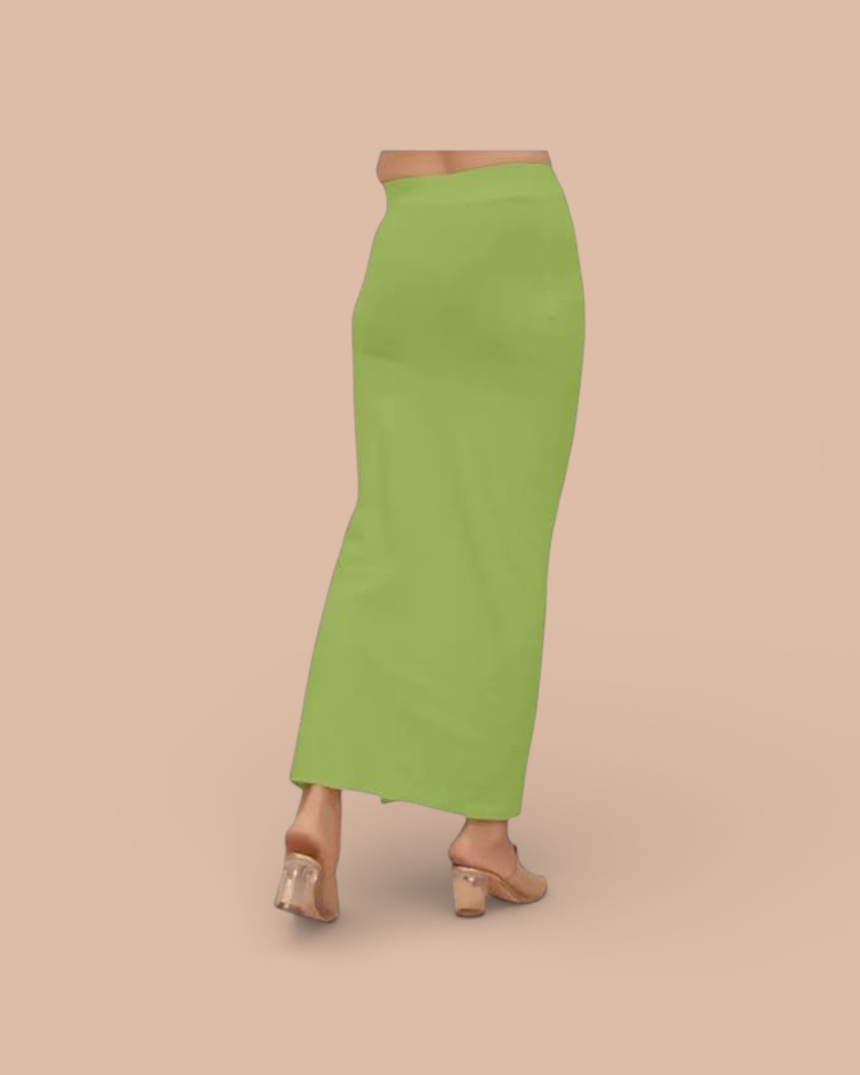 Blended Stretchable Saree Shapewear Petticoat, Skirts, Spandex Saree Shapewear for Women and Girl's Petticoat with Side Slit