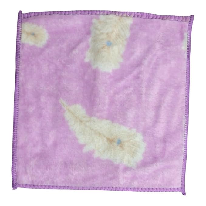Soft Baby Face Towels – Pack of 12 | 25x25 cm | 400 GSM Super Absorbent & Skin-Friendly Washcloths for Kids, Women & Newborns | Multicolor Printed Handkerchief Set (Flower)