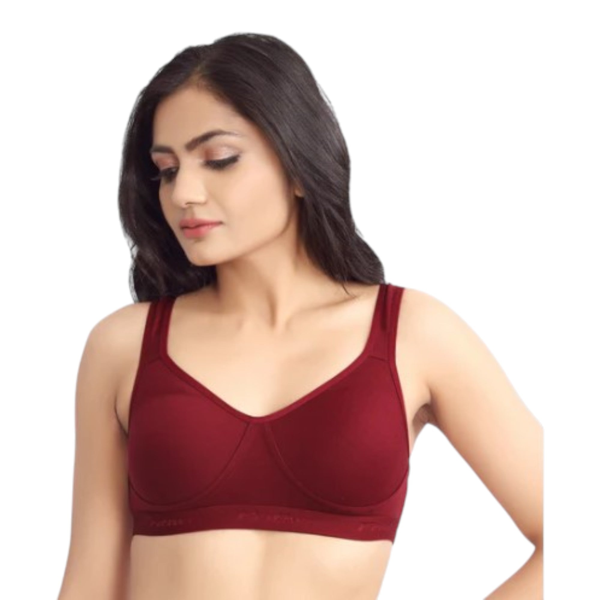 Prithvi Women T-Shirt Bra Non Wired Seamless Pushup - Seamless Cup, Full Coverage, Soft Cup for T-Shirt, Dress (Random Colours)