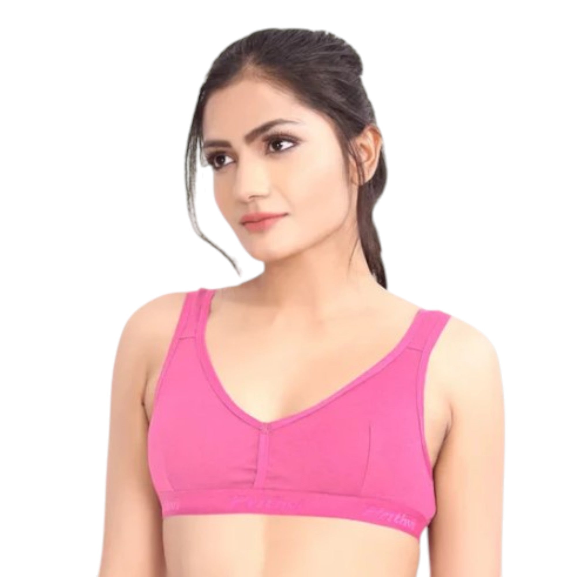 Prithvi Acty  Bra, Seamed Cup, Full Coverage, Non-Padded,Wire Free (Random Colours)