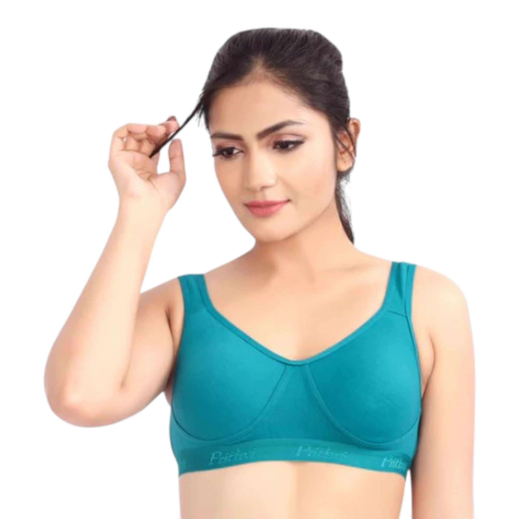 Prithvi Women T-Shirt Bra Non Wired Seamless Pushup - Seamless Cup, Full Coverage, Soft Cup for T-Shirt, Dress (Random Colours)