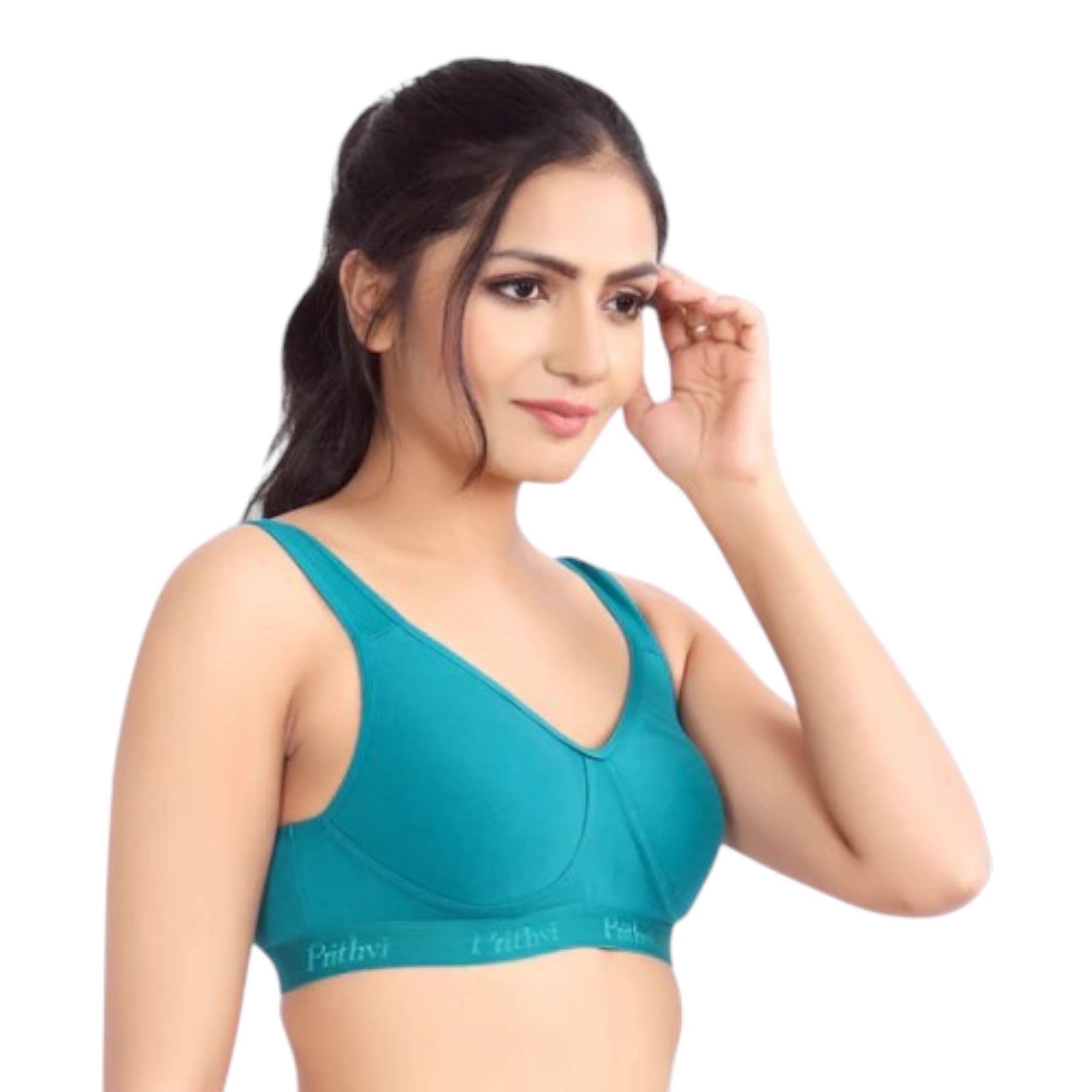 Prithvi Women T-Shirt Bra Non Wired Seamless Pushup - Seamless Cup, Full Coverage, Soft Cup for T-Shirt, Dress (Random Colours)