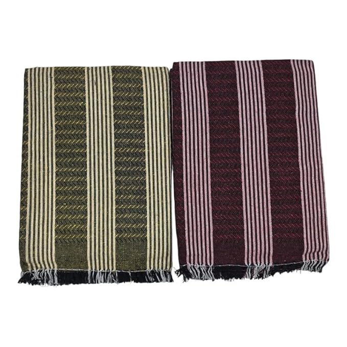 Single Size Pure Cotton Blanket for Daily Use | Soft Light-Weight Bed Blanket | Throw and Fancy Design Blanket for All Weather (60 X 90 Inch, Multicolor Stripes)