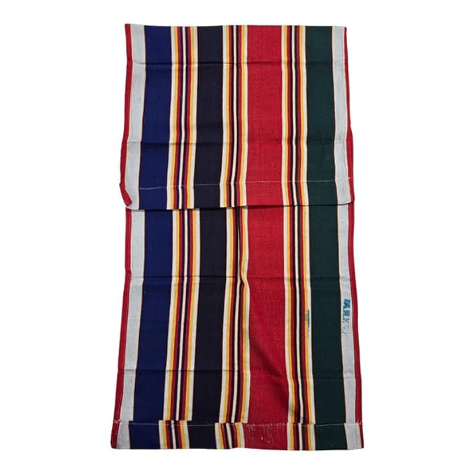 Adjustable Hemmed Side Bordered Cotton Canvas Cloth for Traditional Wooden Easy Chair – Stitched and Ready to Use-Single Layered (Size - 20 x 52 inch, Multicolor)